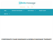 Tablet Screenshot of infinitemassage.com